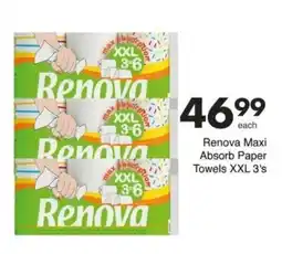 Save Hyper Renova Maxi Absorb Paper Towels XXL 3's offer