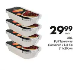 Save Hyper UBL Foil Takeaway Container + Lid 6's offer