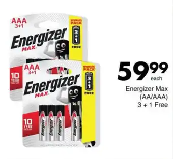 Save Hyper Energizer Max (AA/AAA) offer