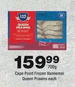 OK Foods Cape Point Frozen Vannemei Queen Prawns offer