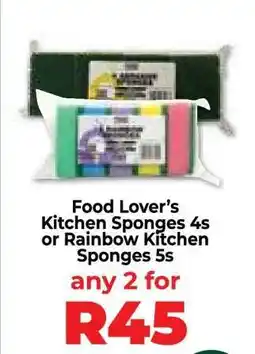 Food Lover's Market Food Lover’s Kitchen Sponges 4s or Rainbow Kitchen Sponges 5s offer