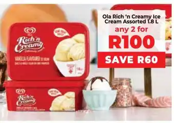 Food Lover's Market Ola Rich ‘n Creamy Ice Cream Assorted 1.8 L offer