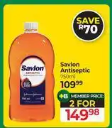 Dis-Chem Savlon Antiseptic-For 2 x 750ml offer