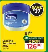 Dis-Chem Vaseline Petroleum Jelly-For 2 x 450ml offer
