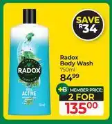 Dis-Chem Radox Body Wash-For 2 x 750ml offer