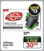 Dis-Chem Lifebuoy Soap Bar-For 2 x 175g offer