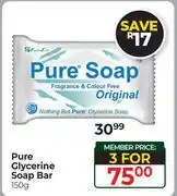 Dis-Chem Pure Glycerine Soap Bar-For 3 x 150g offer