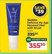 Dis-Chem BioNike Defence My Age Renewal Peel With Brush-50ml offer