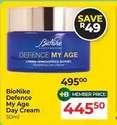 Dis-Chem BioNike Defence My Age Day Cream-50ml offer
