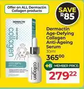 Dis-Chem Dermactin Age Defying Collagen Anti Ageing Serum-30ml offer