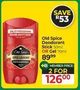 Dis-Chem Old Spice Deodorant Stick 50ml Or Gel 70ml-For 2 offer