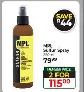 Dis-Chem MPL Sulfur Spray-For 2 x 250ml offer