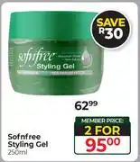 Dis-Chem Sofnfree Styling Gel-For 2 x 250ml offer
