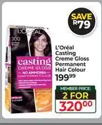 Dis-Chem L'Oreal Casting Creme Gloss Permanent Hair Colour-For 2 offer