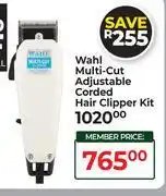 Dis-Chem Wahl Multi Cut Adjustable Corded Hair Clipper Kit offer