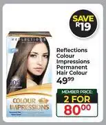 Dis-Chem Reflections Colour Impressions Permanent Hair Colour-For 2 offer