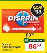 Dis-Chem Disprin Extra Strength-48 Tablets offer