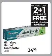 Dis-Chem Himalaya Herbal Toothpaste-75ml offer