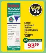 Dis-Chem Salex Metered Saline Nasal Spray-30ml offer