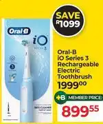 Dis-Chem Oral-B iO Series 3 Rechargeable Electric Toothbrush offer