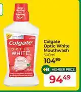 Dis-Chem Colgate Optic White Mouthwash-500ml offer