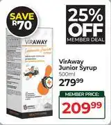Dis-Chem VirAway Junior Syrup-500ml offer
