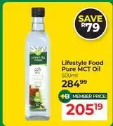 Dis-Chem Lifestyle Food Pure MCT Oil-500ml offer