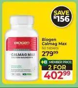 Dis-Chem Biogen Calmag Max 60 Tablets-For 2 offer
