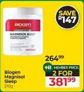 Dis-Chem Biogen Magnisol Sleep-For 2 x 210g offer