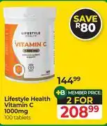 Dis-Chem Lifestyle Health Vitamin C 1000mg-100 Tablets offer
