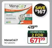Dis-Chem Mena Cal.7 90 Tablets-For 2 offer