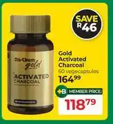 Dis-Chem Dis-Chem Gold Activated Charcoal 60 Vegecapsules offer