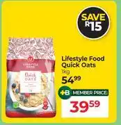 Dis-Chem Lifestyle Food Quick Oats-1Kg offer