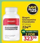 Dis-Chem Biogen Glucosamine Chondroitin 60 Tablets-For 2 offer