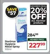 Dis-Chem Sterimar Hygiene Nasal Spray-100ml offer