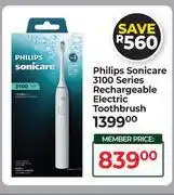 Dis-Chem Philips Sonicare 3100 Series Rechargeable Electric Toothbrush offer