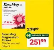 Dis-Chem Slow Mag Magnesium Fizzies 30 Effervescent Tablets offer