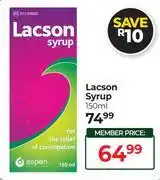 Dis-Chem Lacson Syrup-150ml offer
