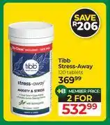Dis-Chem Tibb Stress Away 120 Tablets-For 2 offer