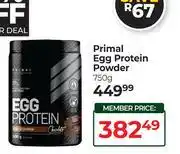 Dis-Chem Primal Egg Protein Powder-750g offer