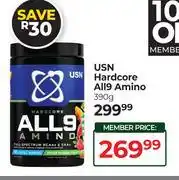 Dis-Chem USN Hardcore All 9 Amino-390g offer