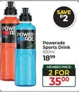 Dis-Chem Powerade Sports Drink-For 2 x 500ml offer