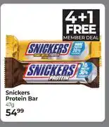 Dis-Chem Snickers Protein Bar (4+1 Free)-47g Each offer