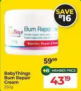 Dis-Chem Baby Things Bum Repair Cream-250g offer