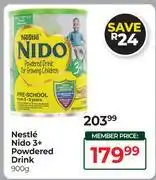 Dis-Chem Nestle Nido 3+ Powdered Drink-900g offer