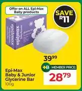 Dis-Chem Epimax Baby & Junior Glycerine Bar-100g offer