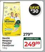 Dis-Chem Nestle Nespray Powder Fortigrow-1.8kg offer