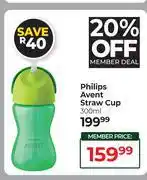 Dis-Chem Philips Avent Straw Cup-300ml offer