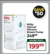 Dis-Chem Nuby Manual Silicone Breast Pump offer