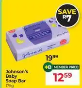 Dis-Chem Johnson's Baby Soap Bar-175g offer